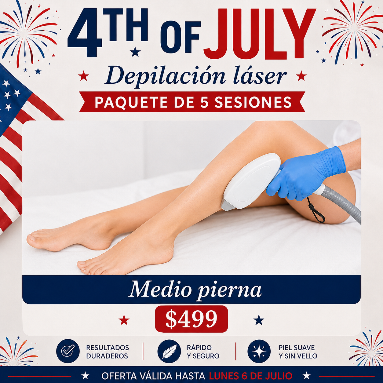 DEPILACION LASER MEDIA PIERNA