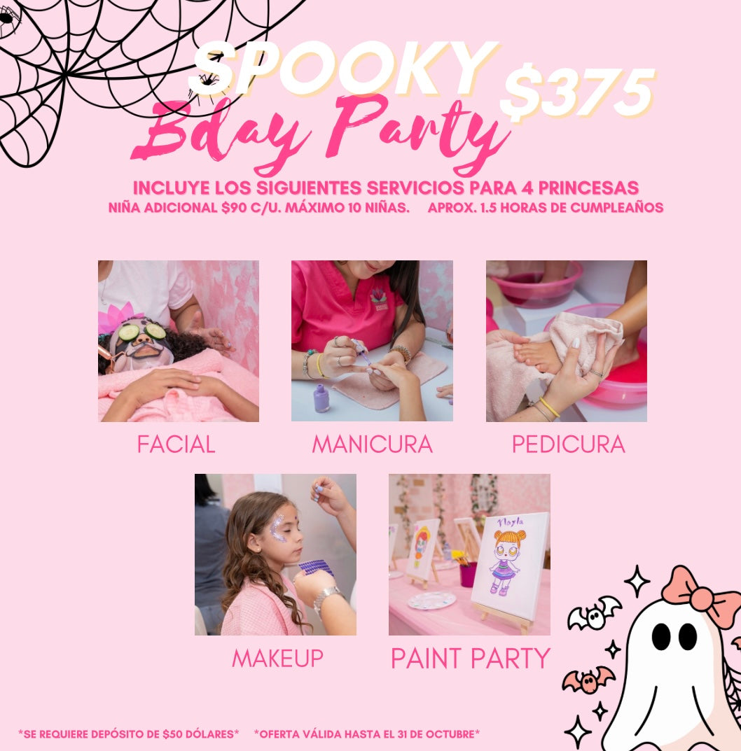 SPOOKY BDAY PARTY $375