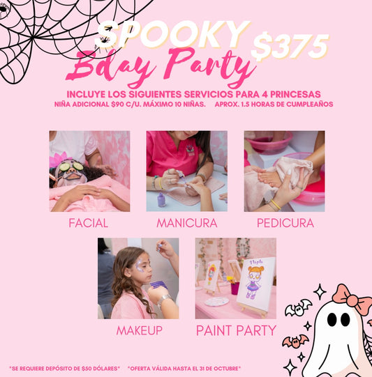 SPOOKY BDAY PARTY $375